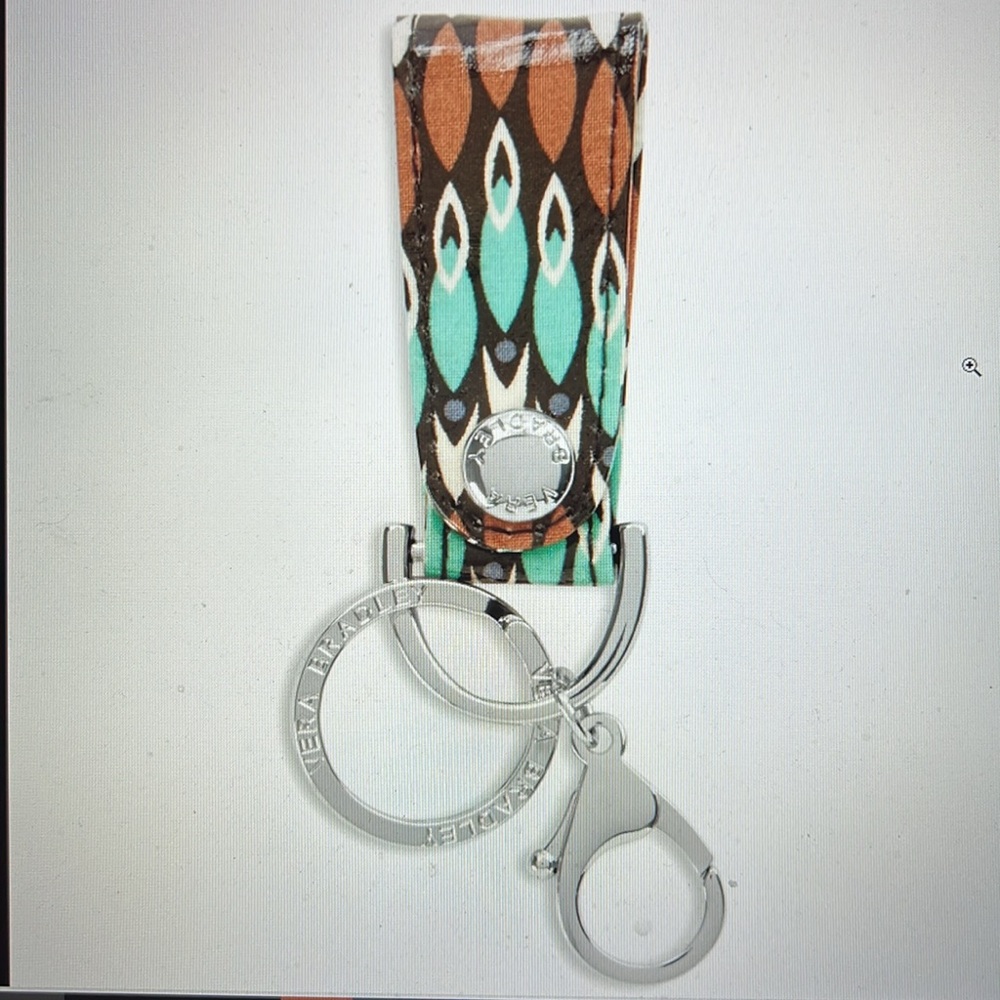Vera Bradley Loop Keychain Sierra Stream
